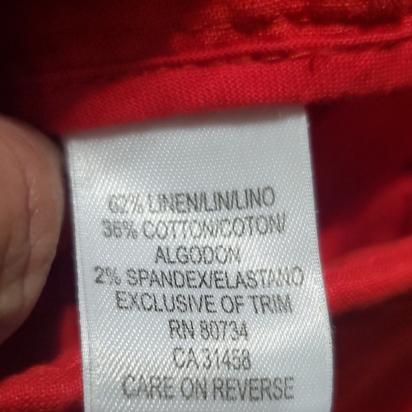 BCBGMaxAzria Red Bermuda Shorts Lightweight Casual - Picture 5 of 11